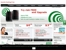 Tablet Screenshot of joomlahostingfree.runhosting.com